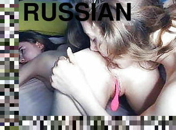 rusia, lesbian-lesbian, barang-rampasan, seks-oral-anal