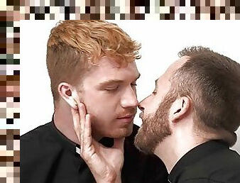 Young Redhead Catholic Priest Sex With Elder Priest In Offic