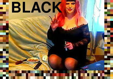 Beautiful Kirsty Morgan Black Lace Smoke