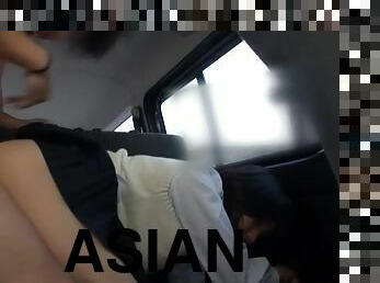 Sexy Asian babe, Miu Mizuno enjoys car sex