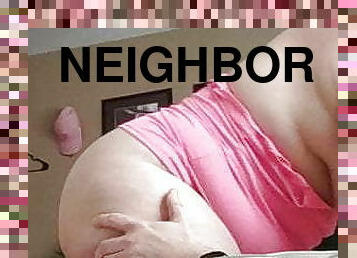 Native BBW Neighbor Blaze rides cock. Quick while he&#039;s gone