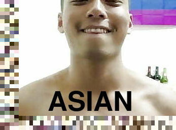 asiatisk, onani, amatør, bøsse, sperm, webcam, kær, twink