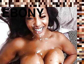 ebony cumshot milf busty pov