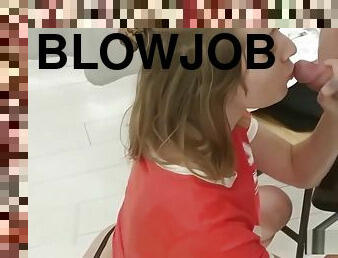 QUICK BLOWJOB IN FITTING ROOM BY RANDOM GIRL