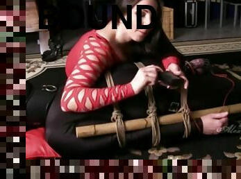 mistress snow teases bound slave