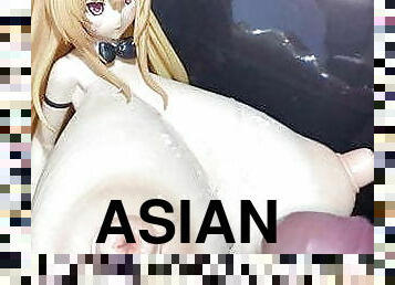 asiatique, énorme, masturbation, ejaculation-sur-le-corps, gay, japonais, bukkake, hentai