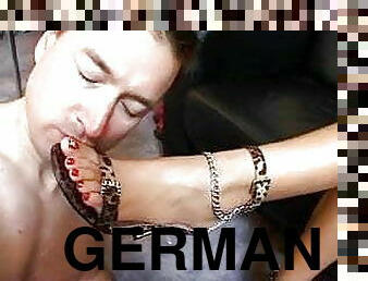 tysk, bdsm, fødder, kyssende, fetish, dominans, femidom