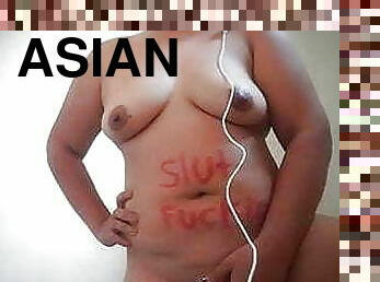 asiático, traseiros, gordo, mamilos, mulher-madura, mãe, massagem, bbw, bochechuda, dedos