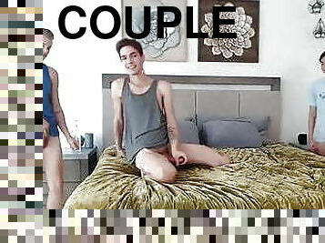 gay, pareja, webcam, americano, gay-joven