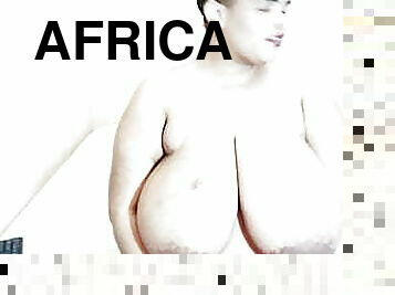 payudara-besar, besar-huge, berkulit-hitam, wanita-gemuk-yang-cantik, afrika