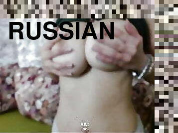 gros-nichons, masturbation, russe, seins