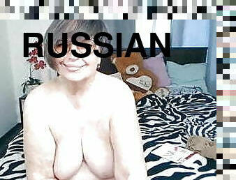 masturbácia, ruské, starká, milfka