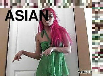 asiatisk, pikslikkeri, legetøj, bdsm, slave, synsvinkel, knepning-fucking, fantasi, biseksuel, femidom