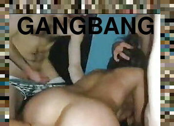 ehefrau, gangbang, ehemann, cuckold