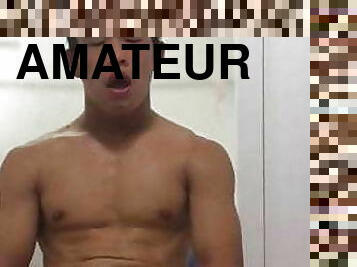 asiatique, masturbation, maigre, amateur, énorme-bite, gay, branlette, jeune-18, musclé, minet