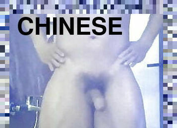 handsome chinese twunk JO at shower (2&#039;10&#039;)