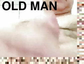 Old man hard masturbation