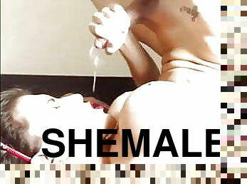 masturbation, shemale, amatör, creampie, ladyboy, blond, webbkamera, ensam