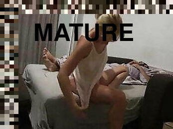 Sexy Blonde Mature Milf With Bikini Marks Fucked A Younger Man