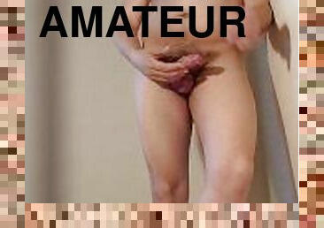 masturbation, amatör, gigantisk-kuk, gay, juckande, ensam, muskulös, kuk