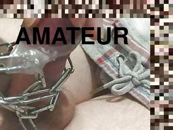 masturbieren, nippel, hautenge, dilettant, homosexuell, wichsen, sadomasochismus, chained