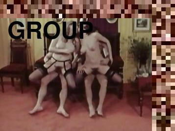 hardcore, ældre-dato, gruppesex-groupsex, retro, pæn