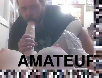 sztuczny-penis, amatorskie, anal, zabawka, pov, poniżenie, kobieca-dominacja