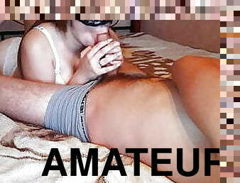 amateur, fellation, énorme-bite, ados, maison, branlette, petite-amie, ejaculation, lingerie, bite