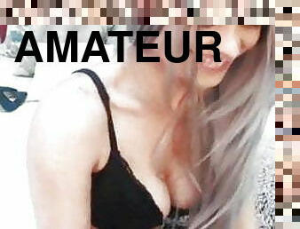 gros-nichons, masturbation, amateur, jouet, doigtage, webcam, fumer, magnifique