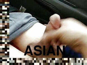 aasialainen, isä, vanha, ulkotiloissa, julkinen, amatööri, gay, käsihomma, auto, nuori-18