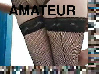 transsexuelle, amateur, mature, bdsm, bas, lingerie, solo, fessée