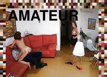 tricherie, femme, amateur, maison, ejaculation, européenne, euro, sœur, petit-ami, cow-girl