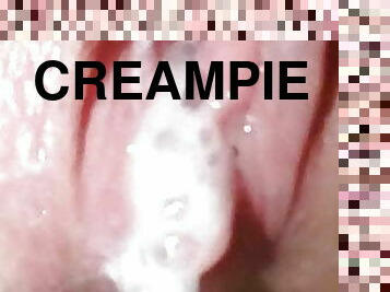 Big creampie for my New whore