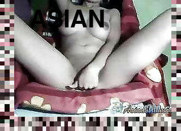 asyano, dyakol-masturbation, labasan, pekpek-puke-pussy, laruin-ng-daliri-ang-pekpek, webcam, maganda, pinay