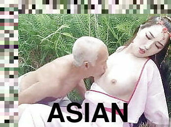 asiatiche, vecchi, fichette, baci, più-vecchie, cinesi