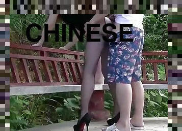 Crazy Chinese fuck girl outdoor