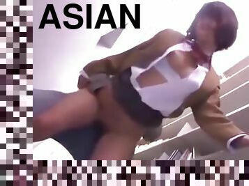Asian Slut Enjoys A Messy Blowjob And Creampie