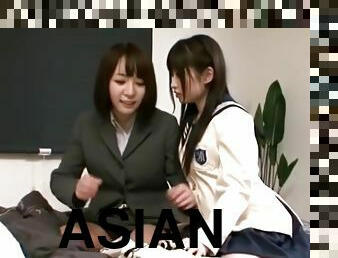 Asian Teacher Caught Licking Schoolgirl Panties