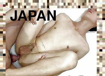 asiático, anal, mamada, polla-enorme, gay, japonés, tragar, corrida, gay-joven, tatuaje