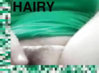 hårig, masturbation, fitta-pussy, amatör