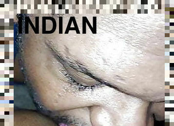 Licking Indian tranny&#039;s ass pussy