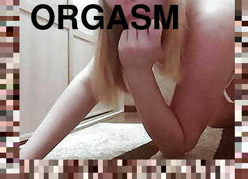 röv, storatuttar, masturbation, orgasm, fitta-pussy, amatör, brudar, tonåring, fingerknull, blond