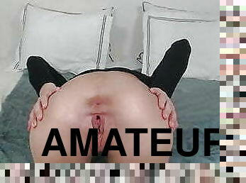 giclée, amateur, anal, babes, jouet, bas, webcam, douce, gode, bout-a-bout