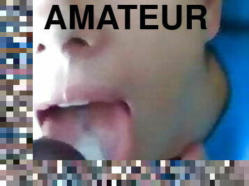 amatør, cumshot, stor-pikk, interracial, hjemmelaget, svart, cum, kåt