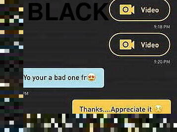 Horny black slut Grindr chat with a daddy