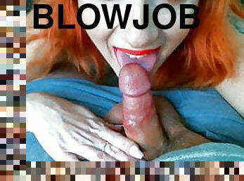 blowjob-seks-dengan-mengisap-penis, cumshot-keluarnya-sperma, jenis-pornografi-milf, berambut-merah, sudut-pandang, sperma, amerika, manis-sweet, biseksual