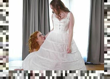 Lesbian bride-to-be Mary Moody cheats with future sister-in-law April ONeil