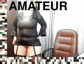 cul, gros-nichons, femme-de-ménage, amateur, milf, bas, horny, européenne, blonde, euro