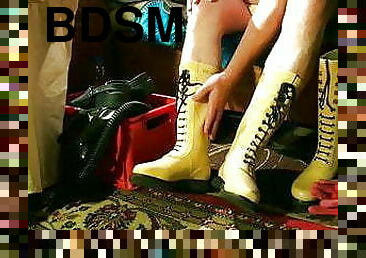 bdsm, bottes, caoutchouc