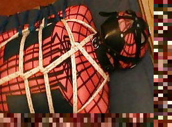 Spiderman is in the restraining